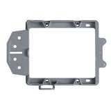 Legrand SLV2B | Electrical Box Bracket, Low Voltage, 2-Gang, Face Mount, 5.86" Width x 1.5" Depth x 3.78" Height, Cast Alloy, For New Construction with Quick/Click Technology