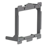 Legrand SLV2W | Electrical Box Bracket, Low Voltage, 2-Gang, Swing, 5.86" Width x 1.5" Depth x 3.78" Height, Cast Alloy, For Retrofit with Quick/Click Technology