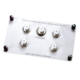 Legrand VM1000 | Passive Video Splitter/Combiner, Enhanced, 4-Way, 5 to 1000 Megahertz, 75 Ohm, 6.5" Width x 3" Height, Gray, With Mounting Hardware