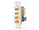 Legrand WP1010BK | Pre-Configured Strap, Component Video/Digital Audio Balun, Decorator, RCA, 1.65" Width x 1.81" Depth x 2.42" Height, ABS Plastic, Black
