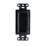 Legrand WP1014BKV1 | Cable Access strap with Wall Plate (Consumer Pkg), Black
