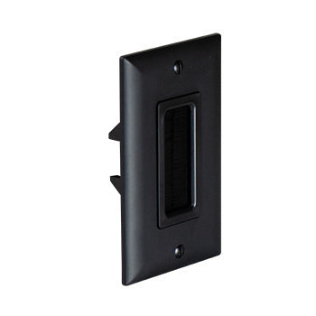 Legrand WP1014BKV1 | Cable Access strap with Wall Plate (Consumer Pkg), Black