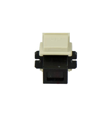 Legrand WP1211IV | Keystone Insert, LC Multi-Mode Fiber Female-to-Female Coupler, 0.7" Length x 4" Width x 6" Height, Ivory