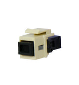 Legrand WP1211IV | Keystone Insert, LC Multi-Mode Fiber Female-to-Female Coupler, 0.7" Length x 4" Width x 6" Height, Ivory