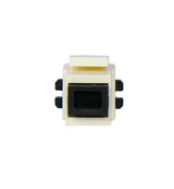 Legrand WP1211LA | Keystone Insert, LC Multi-Mode Fiber Female-to-Female Coupler, 0.7" Length x 4" Width x 6" Height, Light Almond