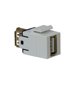 Legrand WP1220WH | Keystone Insert, USB 2.0 A/A Coupler, 0.65" Length x 4" Width x 6" Height, White