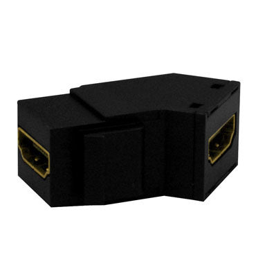 Legrand WP1234BK | Keystone Insert, HDMI Coupler, 1.55" Width x 0.89" Depth x 0.638" Height, High Impact Plastic, Black