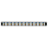 Legrand WP246A | Patch Panel, Rack Mount, Cat 6A, 24-Port, 19" Width x 3" Depth x 1.75" Height, Steel/Plastic/Aluminum