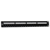 Legrand WP246A | Patch Panel, Rack Mount, Cat 6A, 24-Port, 19" Width x 3" Depth x 1.75" Height, Steel/Plastic/Aluminum