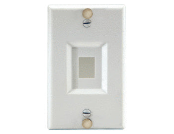 Legrand WP3467SS | Keystone Wall Phone Plate, Pre-Molded, 2.76" Width x 0.17" Depth x 4.53" Height, Stainless Steel