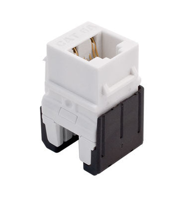 Legrand WP346AWH | Keystone Insert, Quick-Connect, Cat 6A, RJ45, 8P8C, 24 to 22 AWG Wire, 0.665" Width x 1.21" Depth x 0.76" Height, ABS Plastic, White