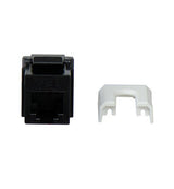 Legrand WP3473BK | Keystone Insert, Quick-Connect, Telephone, Cat 3, RJ25, 6P6C, 0.7" Length x 4" Width x 6" Height, ABS Plastic, Black