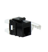Legrand WP3473BK | Keystone Insert, Quick-Connect, Telephone, Cat 3, RJ25, 6P6C, 0.7" Length x 4" Width x 6" Height, ABS Plastic, Black