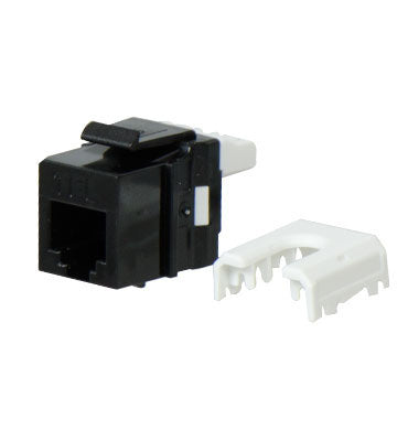 Legrand WP3473BK | Keystone Insert, Quick-Connect, Telephone, Cat 3, RJ25, 6P6C, 0.7" Length x 4" Width x 6" Height, ABS Plastic, Black