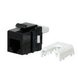Legrand WP3473BK | Keystone Insert, Quick-Connect, Telephone, Cat 3, RJ25, 6P6C, 0.7" Length x 4" Width x 6" Height, ABS Plastic, Black