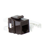 Legrand WP3473BR | Keystone Insert, Quick-Connect, Telephone, Cat 3, RJ25, 6P6C, 0.7" Length x 4" Width x 6" Height, ABS Plastic, Brown
