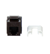 Legrand WP3473BR | Keystone Insert, Quick-Connect, Telephone, Cat 3, RJ25, 6P6C, 0.7" Length x 4" Width x 6" Height, ABS Plastic, Brown