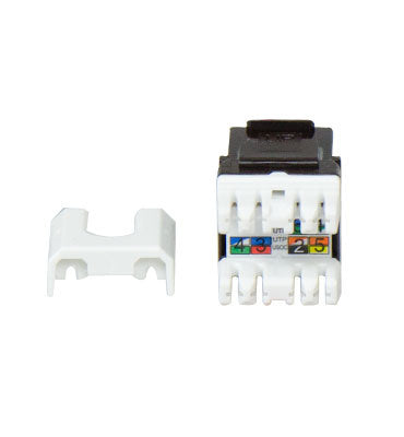 Legrand WP3473BR | Keystone Insert, Quick-Connect, Telephone, Cat 3, RJ25, 6P6C, 0.7" Length x 4" Width x 6" Height, ABS Plastic, Brown