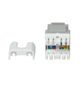Legrand WP3473GY | Keystone Insert, Quick-Connect, Telephone, Cat 3, RJ25, 6P6C, 0.7" Length x 4" Width x 6" Height, ABS Plastic, Gray