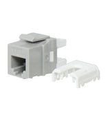 Legrand WP3473GY | Keystone Insert, Quick-Connect, Telephone, Cat 3, RJ25, 6P6C, 0.7" Length x 4" Width x 6" Height, ABS Plastic, Gray