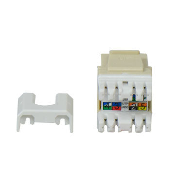 Legrand WP3473IV | Keystone Insert, Quick-Connect, Telephone, Cat 3, RJ25, 6P6C, 0.7" Length x 4" Width x 6" Height, ABS Plastic, Ivory