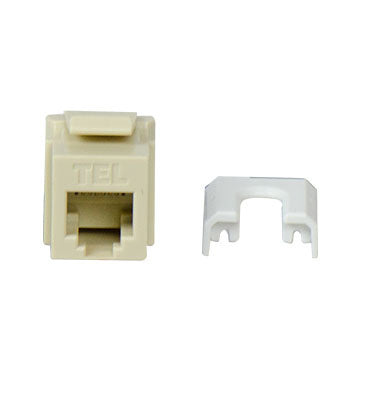 Legrand WP3473IV | Keystone Insert, Quick-Connect, Telephone, Cat 3, RJ25, 6P6C, 0.7" Length x 4" Width x 6" Height, ABS Plastic, Ivory