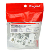 Legrand WP3473WH | Keystone Insert, Quick-Connect, Telephone, Cat 3, RJ25, 6P6C, 0.7" Length x 4" Width x 6" Height, ABS Plastic, White