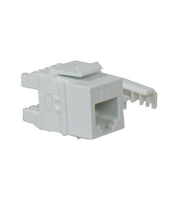Legrand WP3473WH | Keystone Insert, Quick-Connect, Telephone, Cat 3, RJ25, 6P6C, 0.7" Length x 4" Width x 6" Height, ABS Plastic, White