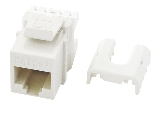 Legrand WP3475WH50 | Keystone Insert, Quick-Connect, Cat 5E, RJ45, 8P8C, 0.665" Width x 1.18" Depth x 0.87" Height, ABS Plastic, White, 50 per Bulk Pack