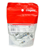 Legrand WP3476WHV5 | Quick Connect CAT6 RJ45 Keystone Inserts, 5-Pack, White, E/S