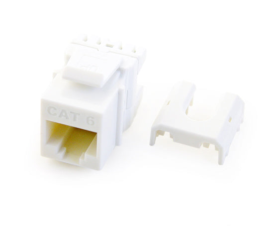 Legrand WP3476WH10 | Cat6 RJ45 Quick Connect Keystone Insert with 110 Punch-Down (10 Pack), White