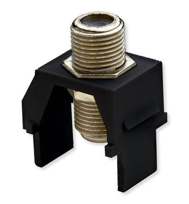 Legrand WP3479BK | Non-Recessed Nickel F-Connector, Black
