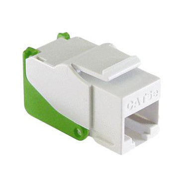 Legrand WP3550WH | Keystone Insert, Snap and Go, Cat 5E, 4-Pair, 26 to 22 AWG Unshielded Twisted Pair Cable, T568A/B Wiring, ABS Plastic, White