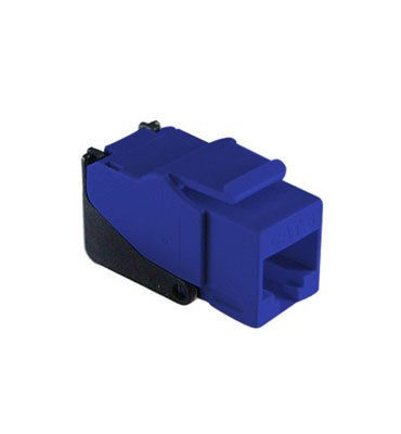 Legrand WP3560BE | Keystone Insert, Snap and Go, Cat 6, 4-Pair, 26 to 22 AWG Unshielded Twisted Pair Cable, T568A/B Wiring, ABS Plastic, Blue