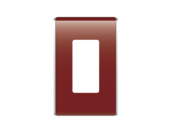 Legrand WP5001BD | Studio Wallplate, Decorator, 1-Gang, 3.16" Width x 0.28" Depth x 4.97" Height, High Impact Flame-Retardant Plastic, Bordeaux, With Screw