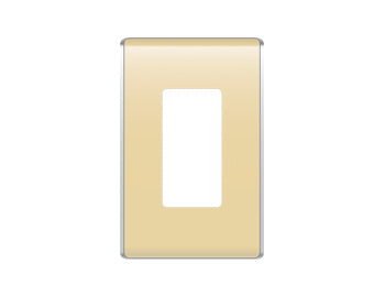 Legrand WP5001SD | Studio Wallplate, Decorator, 1-Gang, 3.16" Width x 0.28" Depth x 4.97" Height, High Impact Flame-Retardant Plastic, Sand, With Screw