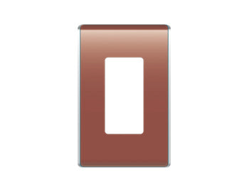 Legrand WP5001SP | Studio Wallplate, Decorator, 1-Gang, 3.16" Width x 0.28" Depth x 4.97" Height, High Impact Flame-Retardant Plastic, Spanish Red, With Screw