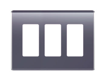 Legrand WP5003NV | Studio Wallplate, Decorator, 3-Gang, 6.78" Width x 0.28" Depth x 4.97" Height, High Impact Flame-Retardant Plastic, Nirvana, With Screw
