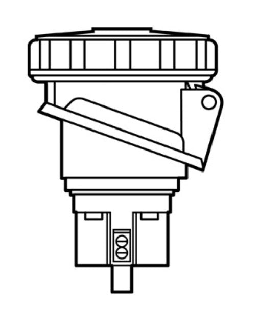 Legrand PS420R7W | 20 Amp 480 VAC 3-Phase 3-Pole 4-Wire Thermoplastic Watertight Pin and Sleeve Receptacle