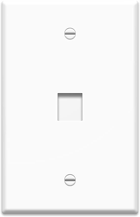 Legrand WP3301WH10 | 1-Gang, 1-Port Oversized Wall Plate, White, 10-Pack