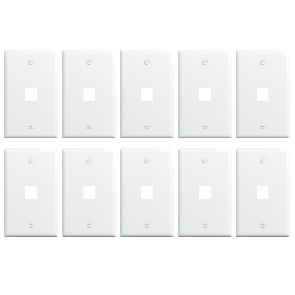 Legrand WP3401WH25 | 1-Gang, 1-Port Wall Plate, White, 25-Pack