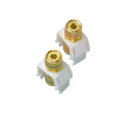 Legrand WP3457-WH-V5 | Audio Binding Post, White, 5-Pack