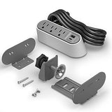 Legrand WSPC320CWH | Desktop Power Centre Slim, 3 Outlets, USB A/C, White, 6 Ft Cord