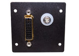 Legrand AV5005BK | DVI F/F Barrel with 3.5mm Stereo With Solder Tabs