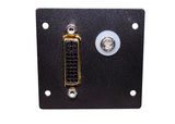 Legrand AV5005BK | DVI F/F Barrel with 3.5mm Stereo With Solder Tabs