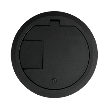 Legrand CRFBBTCBK | Floor Box Cover, Aluminum, Black
