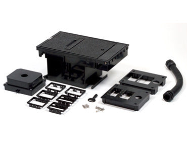 Legrand XB814CLVBK | Exterior Box Cover Assembly, 2-Gang Low Voltage Box for Communication and A/V, Black
