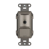 Legrand AU7008NI | Local Source Input, Cat 5E, 24 Volt DC, 1-Gang, 7.125" Length x 4.375" Width x 7.125" Depth, Plastic/Metal, Nickel, For Digital Audio