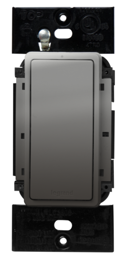 Legrand LC2201NI | RF Switch, In-Wall, 120 Volt AC, 15 Ampere, 900 Megahertz, 1500 Watt Load, 3.03" Width x 4.8" Depth x 2.48" Height, Nickel