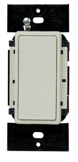 Legrand LC2203LA | RF Switch, In-Wall, Remote, 3-Way, 120 Volt AC, 900 Megahertz, 3.03" Width x 4.8" Depth x 2.48" Height, White